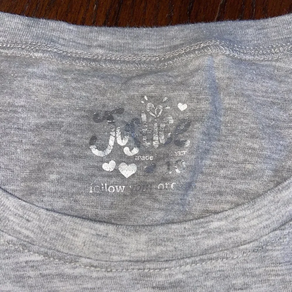 Girls justice semi crop top